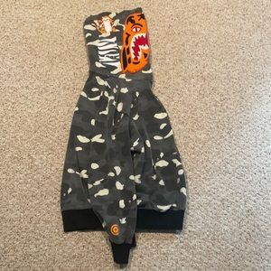 Tiger and shark bape hoodie
